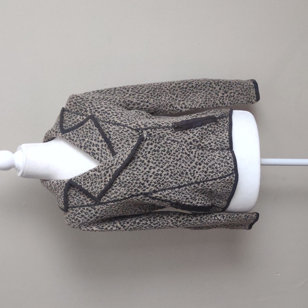 Curio of New York lightweight wool‎ blend moto-style jacket Size M